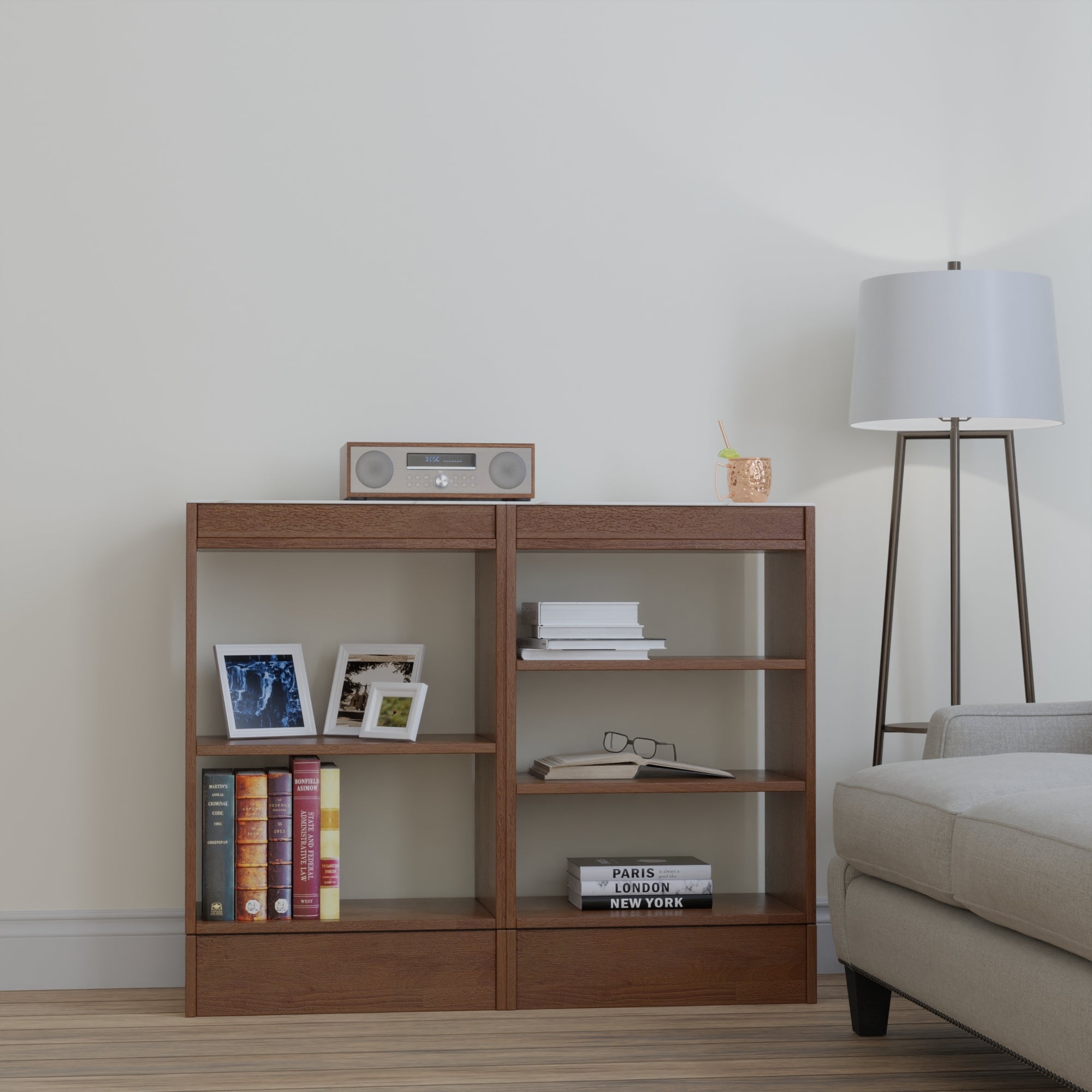 Low Bookcase - Double Unit