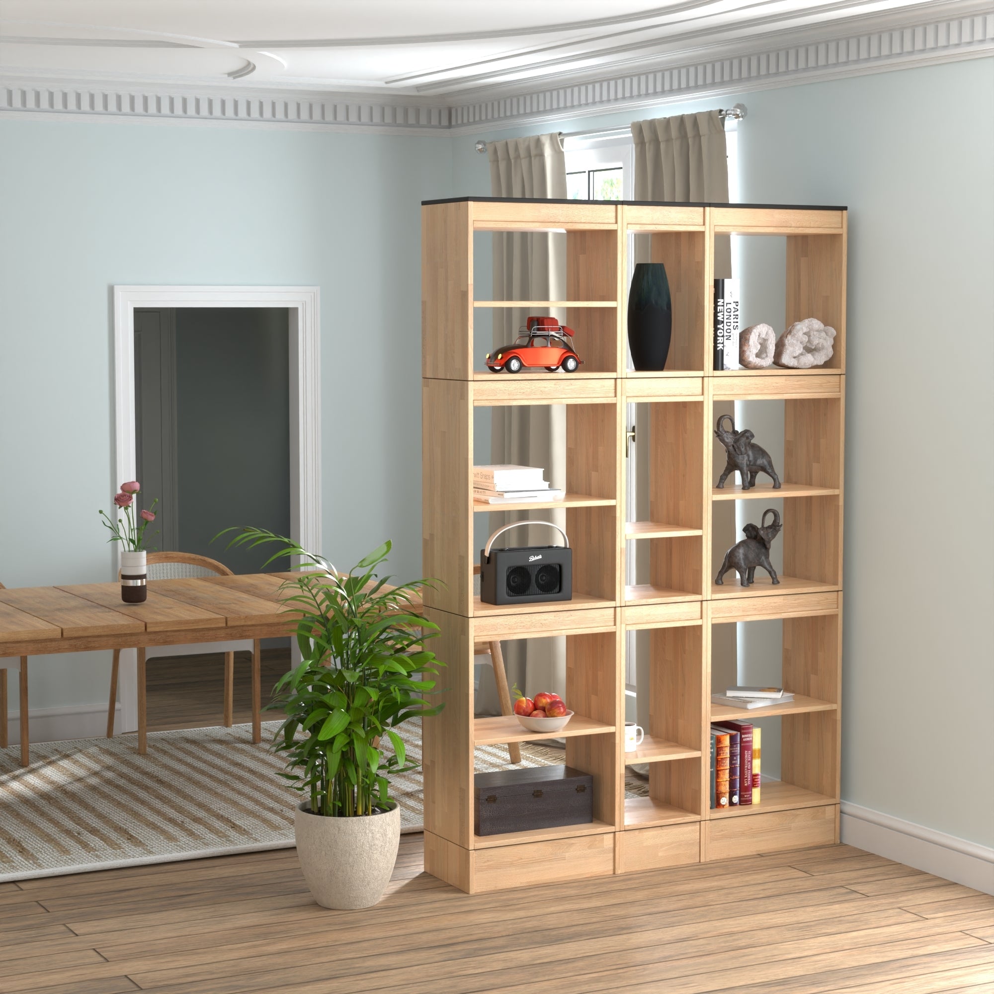 Room Divider Bookcase - 3 Column